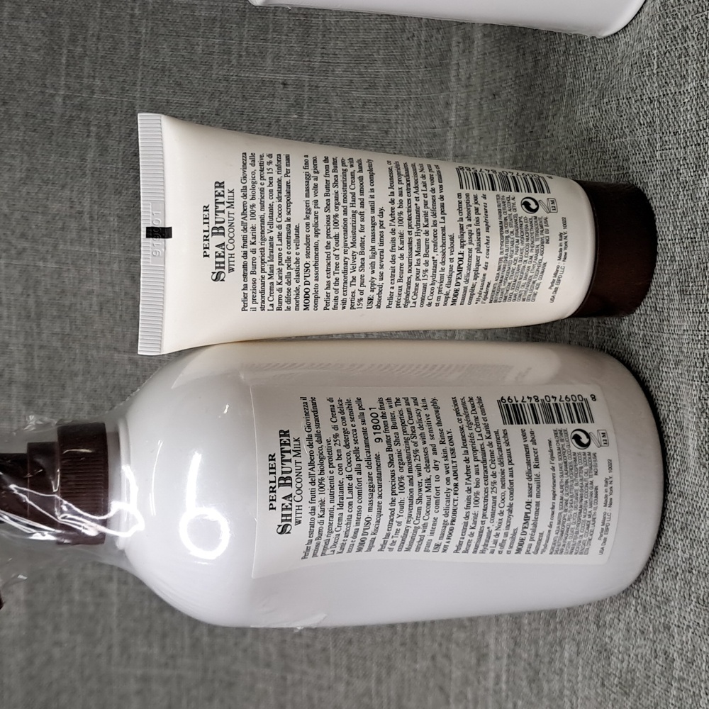 5 Piece Perlier Shea Butter With Coconut Milk Bath Body Set - Picture 5 of 9